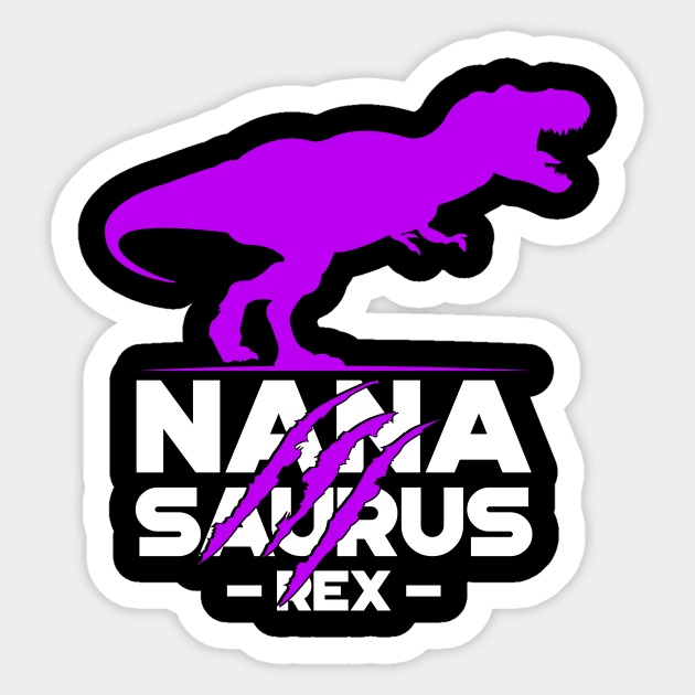 'Nana-saurus Grandma' Funny Grandmother Gift Sticker by ourwackyhome